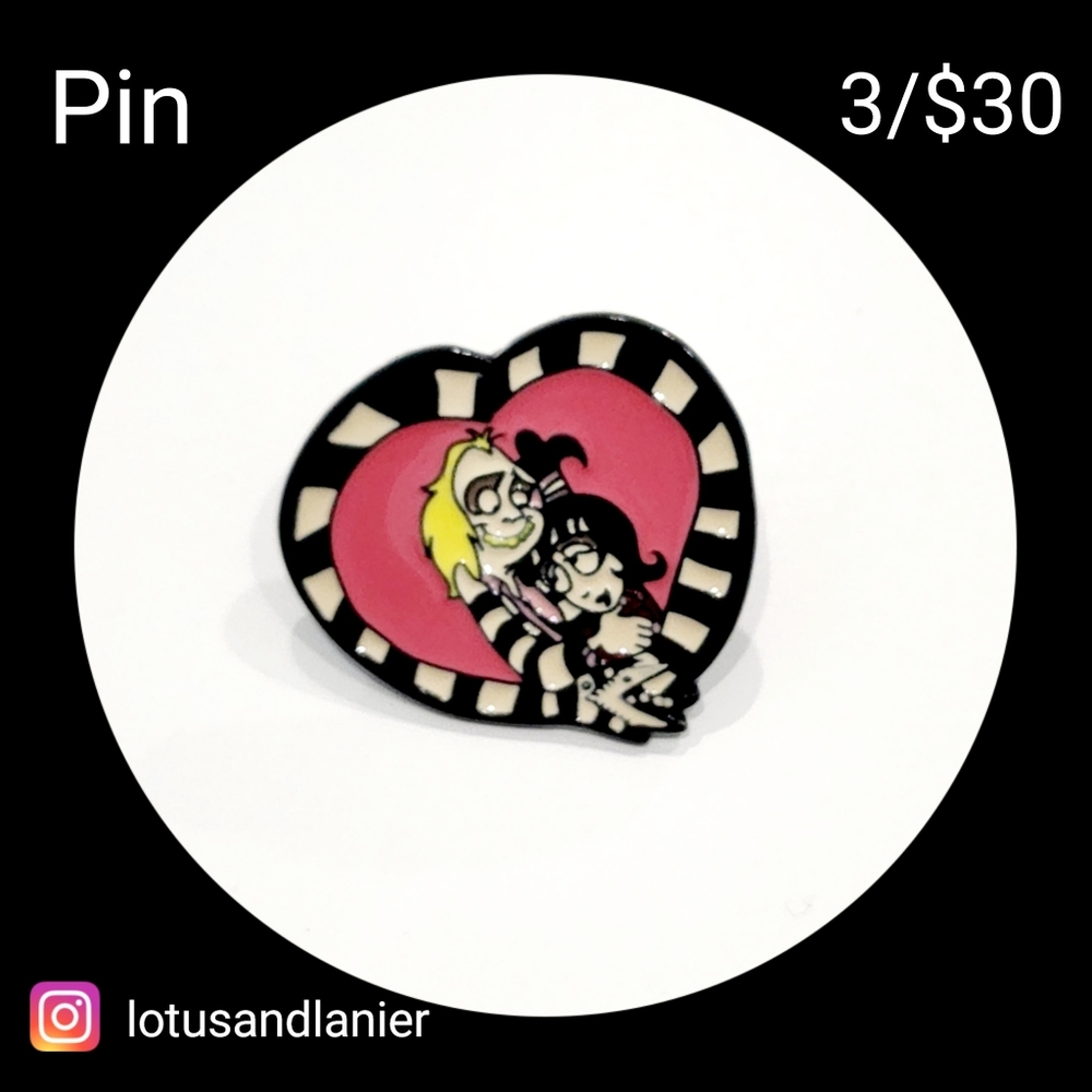 Beetlejuice Pin NWOT 3/$30